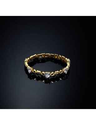 BRACCIALE RIGIDO GOLD E ZIRCONI BIANCHI DONNA CHIARA FERRAGNI  J19AVT09 CHIARA FERRAGNI