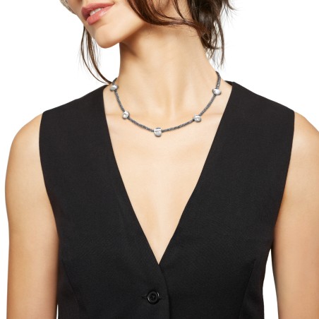 COLLANA B ROCKS EMATITE E ACCIAIO DONNA BREIL 