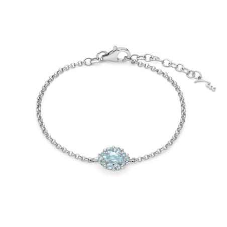 BRACCIALE ARGENTO E GEMMA DEL CIELO NAVETTE DONNA MILUNA  BRD995 MILUNA