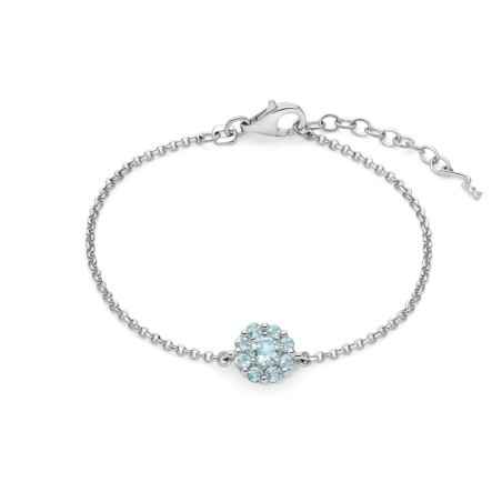 BRACCIALE ARGENTO GEMMA DEL CIELO A FIORE DONNA MILUNA  BRD991 MILUNA