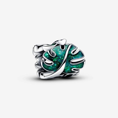 CHARM FOGLIA MONSTERA GLITTERATA DONNA PANDORA  793332C01 PANDORA