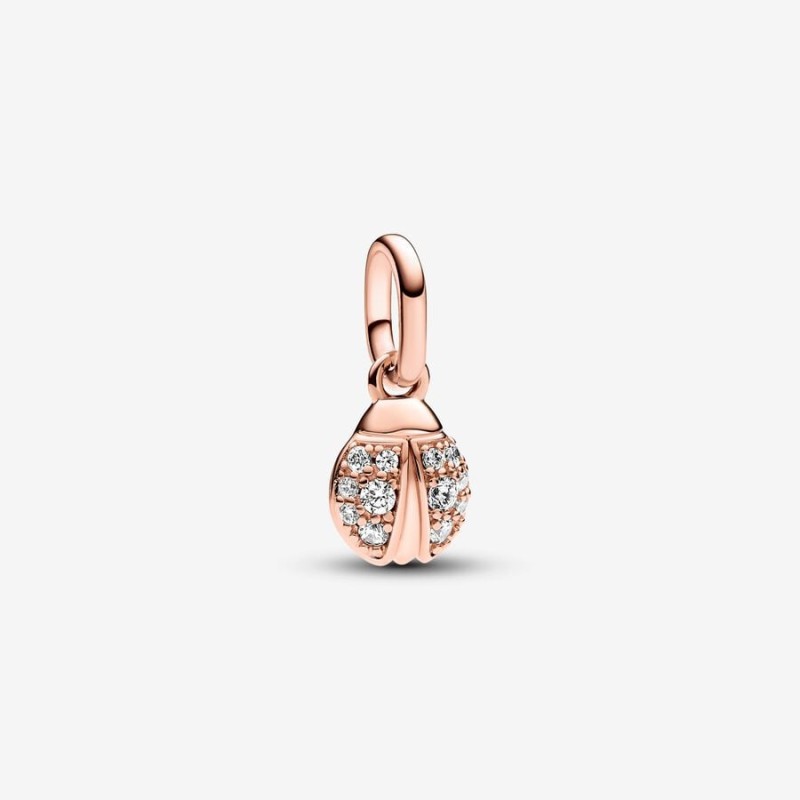 CHARM MINI COCCINELLA PVD ORO ROSA DONNA PANDORA ME