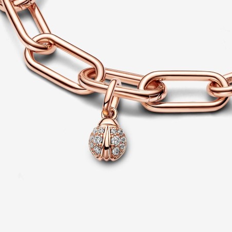 CHARM MINI COCCINELLA PVD ORO ROSA DONNA PANDORA ME