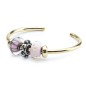 BRACCIALE BANGLE PLACCATO ORO M DONNA TROLLBEADS 