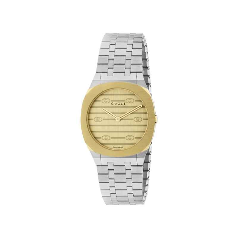 OROLOGIO GUCCI 25H 30MM PLACCATO ORO DONNA GUCCI 25H