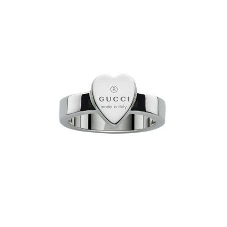 ANELLO CUORE M10 IN ARGENTO DONNA GUCCI TRADEMARK YBC223867001010 GUCCI