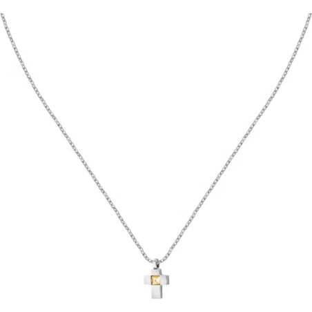 COLLANA GOLD CROCE PENDENTE UOMO MORELLATO  SATM25 MORELLATO