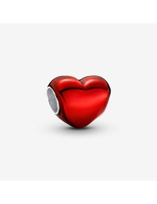 CHARM CUORE METALLICO ROSSO DONNA PANDORA  793337C02 PANDORA