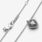 COLLANA PUNTO LUCE CUORE E PAVE DONNA PANDORA 