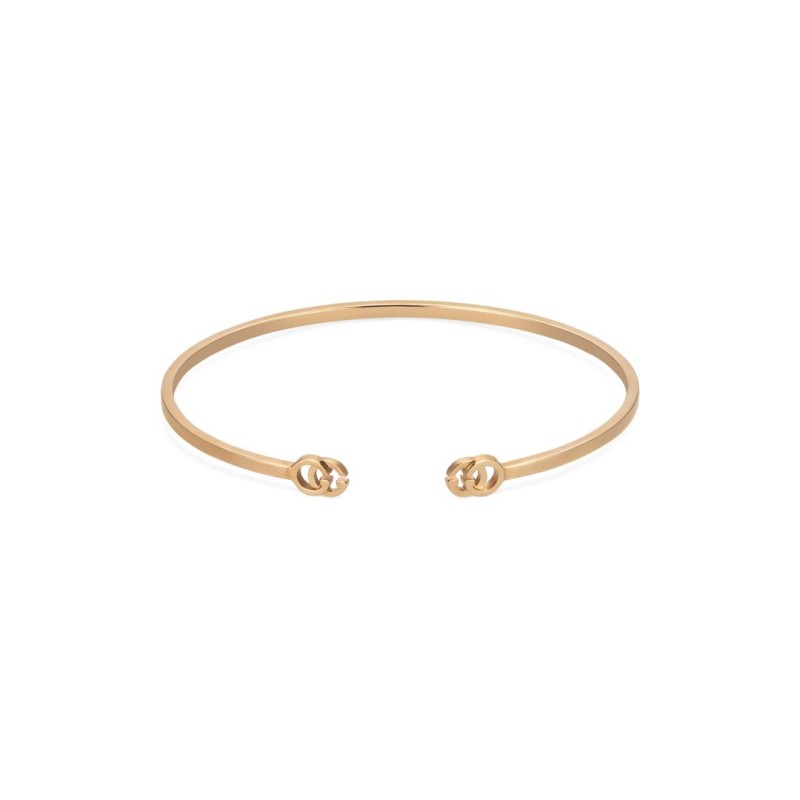 BRACCIALE RIGIDO IN ORO ROSA DONNA GUCCI GG RUNNING