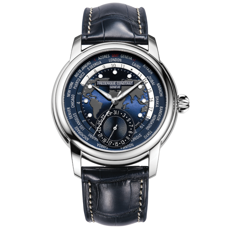 OROLOGIO MANUFACTURE WORLDTIMER UOMO FREDERIQUE CONSTANT 