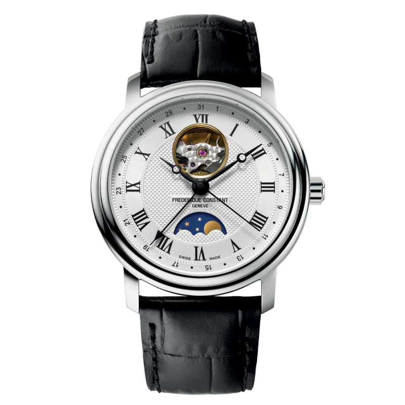 OROLOGIO HEART BEAT MOONPHASE DATE UOMO FREDERIQUE CONSTANT 