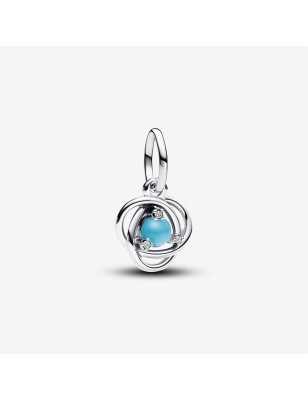 CHARM PENDENTE CERCHIO ETERNO TURCHESE DICEMBRE PANDORA