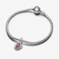 CHARM PENDENTE CERCHIO ETERNO ROSA OTTOBRE PANDORA