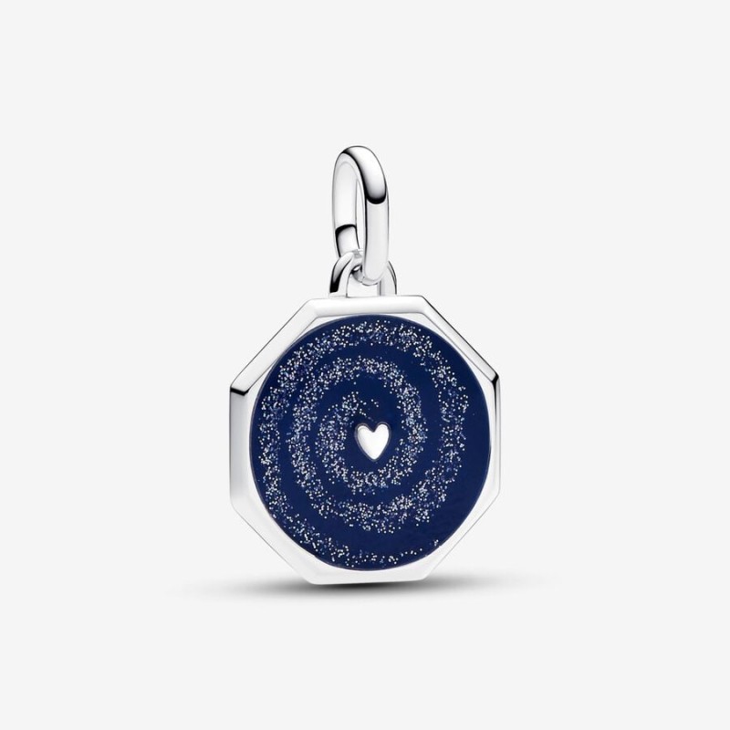 CHARM MEDALLION GALAXY HEART DONNA PANDORA ME