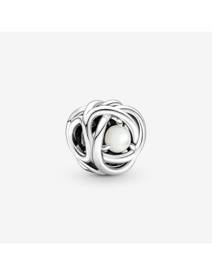 CHARM CERCHIO ETERNO BIANCO GIUGNO MADREPERLA PANDORA 790064C04 PANDORA