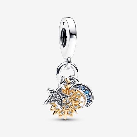 CHARM PENDENTE STELLA SOLE LUNA DONNA PANDORA  762676C01 PANDORA