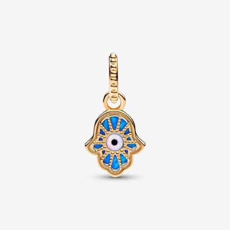 CHARM PENDENTE MANO DI FATIMA OPALE BLU PANDORA