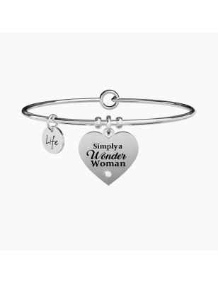 BRACCIALE CUORE SIMPLY A WONDER WOMAN DONNA KIDULT LOVE 731333 KIDULT