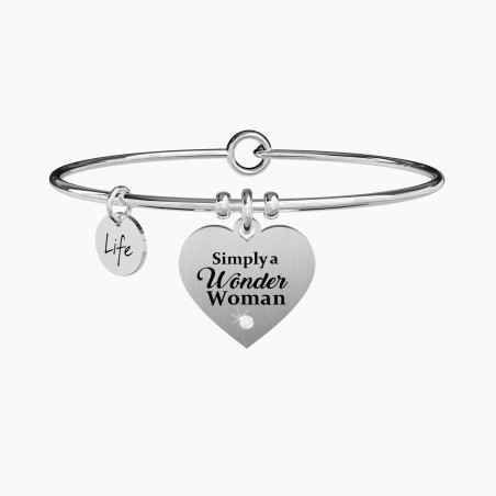 BRACCIALE CUORE SIMPLY A WONDER WOMAN DONNA KIDULT LOVE 731333 KIDULT