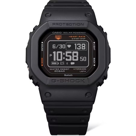 OROLOGIO CARDIOFREQUENZIMETRO NERO UOMO CASIO G-SHOCK DW-H5600-1ER CASIO