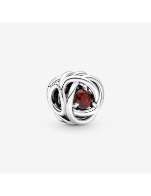 CHARM CERCHIO ETERNO ROSSO SCURO GENNAIO PANDORA 790065C06 PANDORA