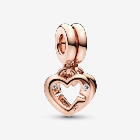 CHARM PENDENTE SORELLE ROSE DONNA PANDORA  789538C01 PANDORA