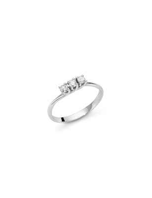 ANELLO TRILOGY ORO BIANCO DONNA MILUNA I DIAMANTI LID3295-015G7 MILUNA