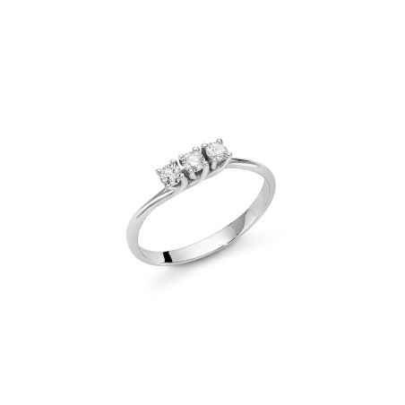 ANELLO TRILOGY ORO BIANCO DONNA MILUNA I DIAMANTI LID3295-015G7 MILUNA