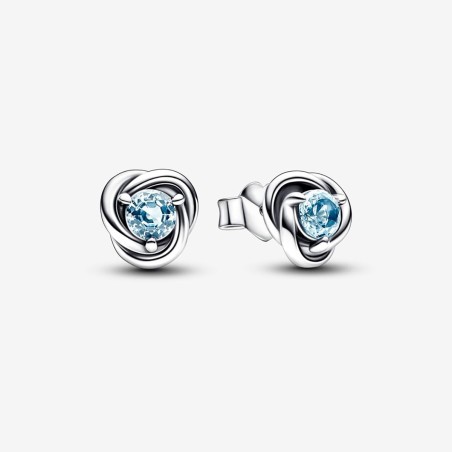 ORECCHINI CERCHI ETERNI AZZURRI MARZO DONNA PANDORA  292334C09 PANDORA