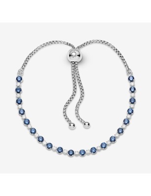 BRACCIALE TENNIS BLU CON CHIUSURA REGOLABILE DONNA PANDORA  599377C01-2 PANDORA