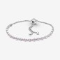 BRACCIALE TENNIS ROSA CON CHIUSURA REGOLABILE DONNA PANDORA 