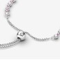 BRACCIALE TENNIS ROSA CON CHIUSURA REGOLABILE DONNA PANDORA 