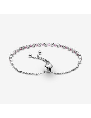 BRACCIALE TENNIS ROSA CON CHIUSURA REGOLABILE DONNA PANDORA  599377C02-2 PANDORA