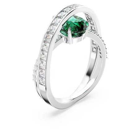 ANELLO HYPERBOLA DOPPIA FASCIA VERDE MIS.52 DONNA SWAROVSKI 