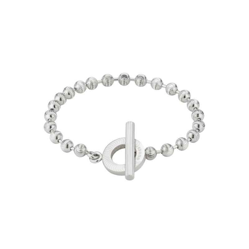 BRACCIALE IN ARGENTO A SFERE 17CM DONNA GUCCI 