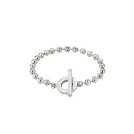 BRACCIALE IN ARGENTO A SFERE 17CM DONNA GUCCI 