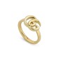 ANELLO IN ORO GIALLO DOPPIA G M 14 DONNA GUCCI GG RUNNING