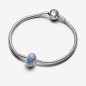 CHARM VETRO OPALE GLITTER VIOLA DONNA PANDORA 