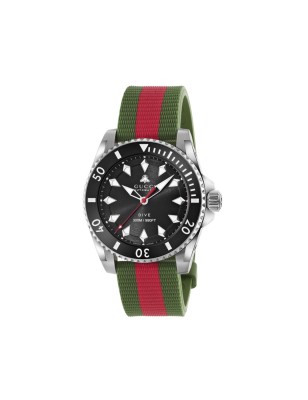 OROLOGIO ACCIAIO E CERAMICA 40 MM UOMO-DONNA GUCCI DIVE YA136349 GUCCI