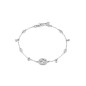 BRACCIALE ORO BIANCO DIAMANTI 17CM DONNA GUCCI INTERLOCKING G