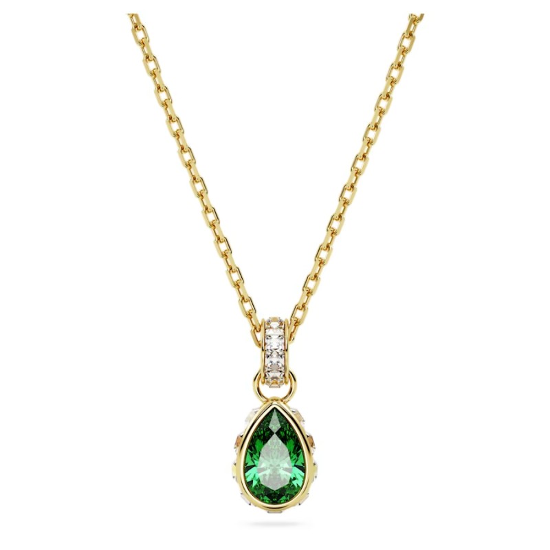 COLLANA STILLA TAGLIO PEAR VERDE DONNA SWAROVSKI 