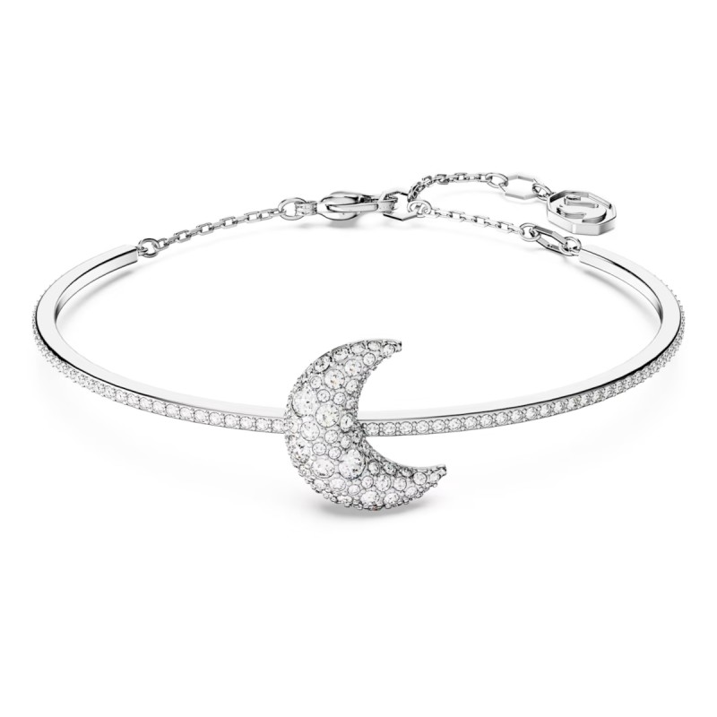 BRACCIALE RIGIDO LUNA BIANCO DONNA SWAROVSKI 