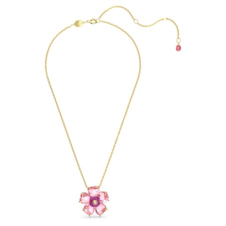 COLLANA FLORERE FIORE ROSA DONNA SWAROVSKI 