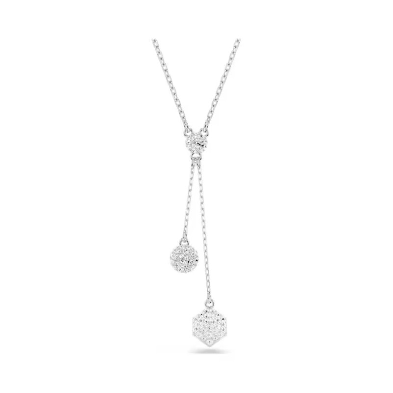 COLLANA DEXTERA PENDENTE SFERA E CUBO DONNA SWAROVSKI 