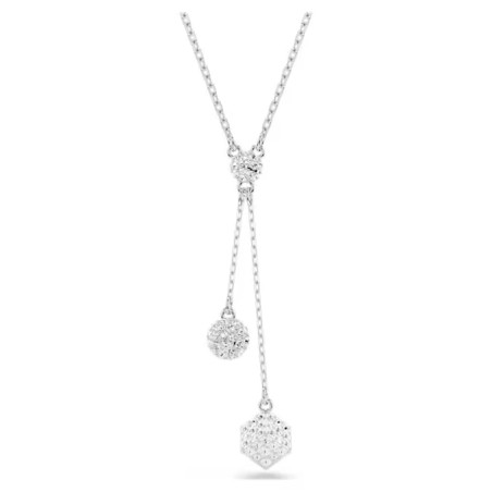 COLLANA DEXTERA PENDENTE SFERA E CUBO DONNA SWAROVSKI 