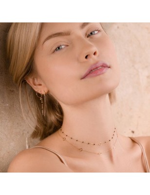 COLLANA 18KT CON 5 CUORI DONNA MAMAN ET SOPHIE 