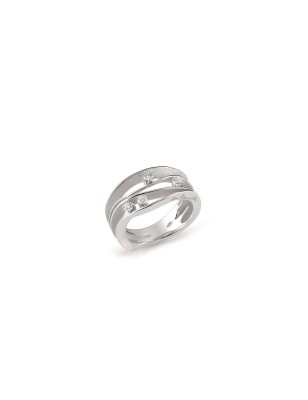 ANELLO ORO BIANCO DIAMANTI DONNA ANNAMARIA CAMMILLI DUNE