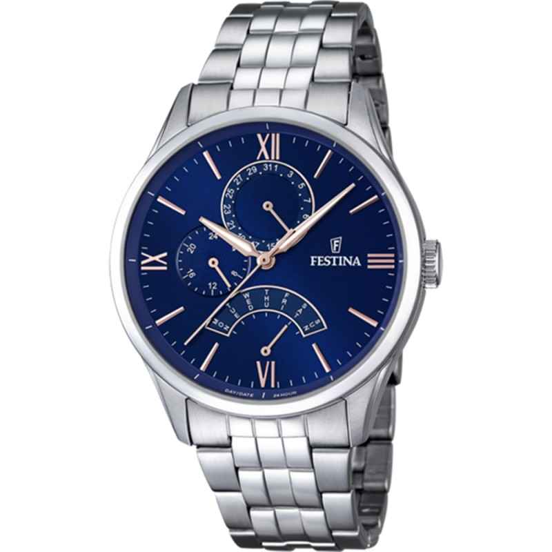 OROLOGIO 43MM BLU MULTIFUNZIONE UOMO FESTINA RETRO