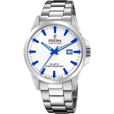 OROLOGIO SWISS MADE BIANCO 41MM UOMO FESTINA  F20024/5 FESTINA